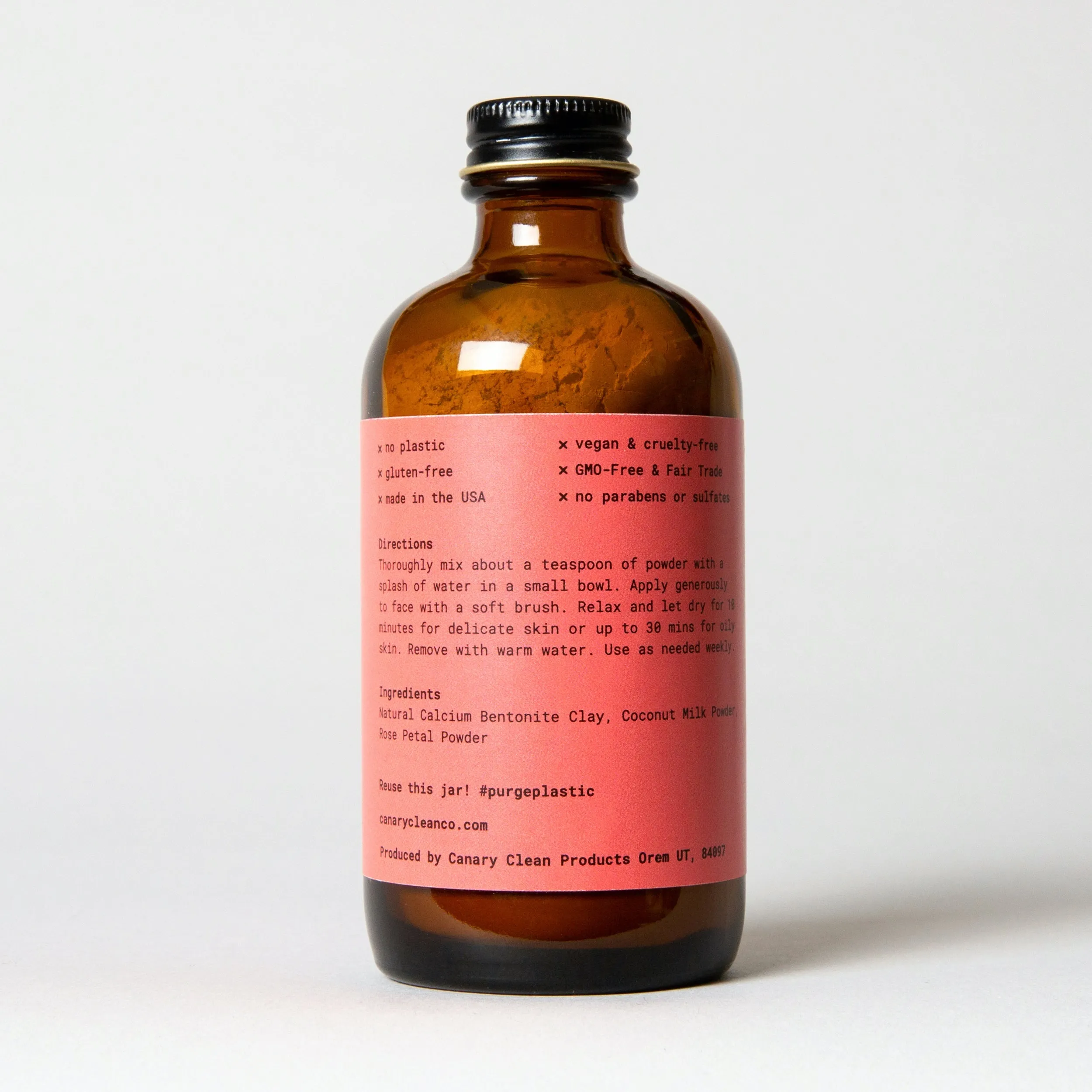 Bentonite Clay   Rose Face Mask by Canary