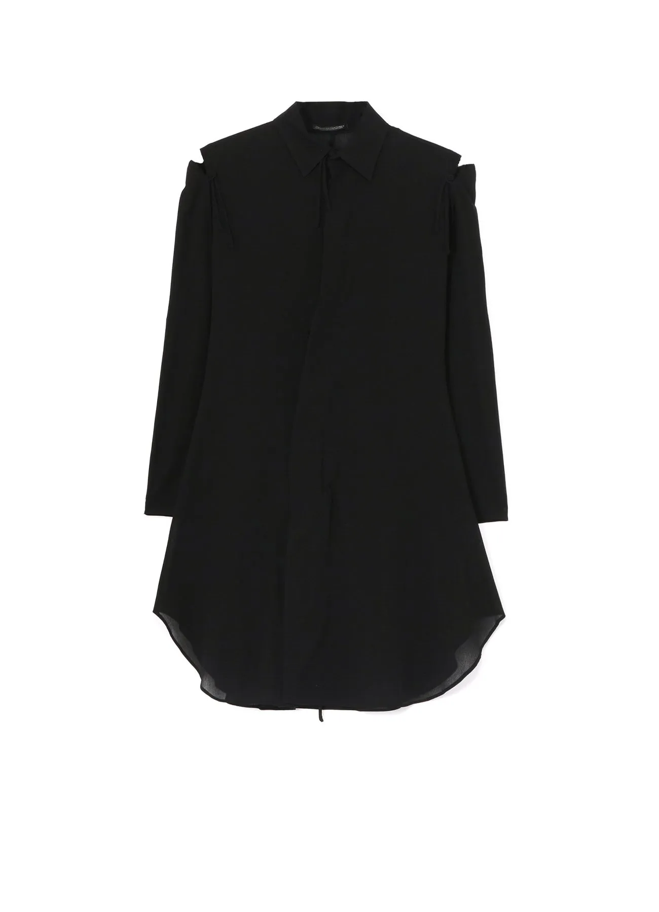 COTTON CHIFFON DECONSTRUCTED RIBBON DRESS