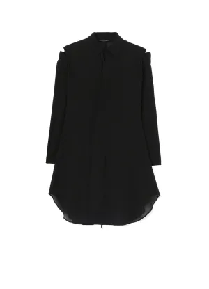 COTTON CHIFFON DECONSTRUCTED RIBBON DRESS