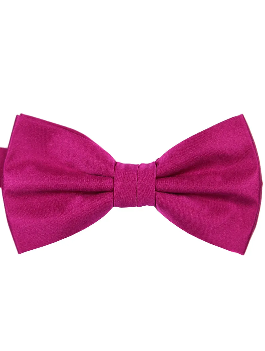 DCLIC Classic Plain Bow Tie - Fuschia