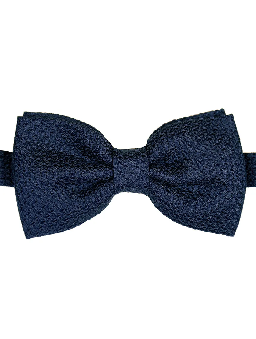 DCLIC Grenadine Bow Tie - Navy