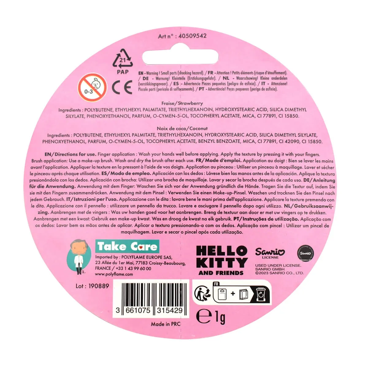 Hello Kitty & Kuromi Lip Balm Duo by Take Care