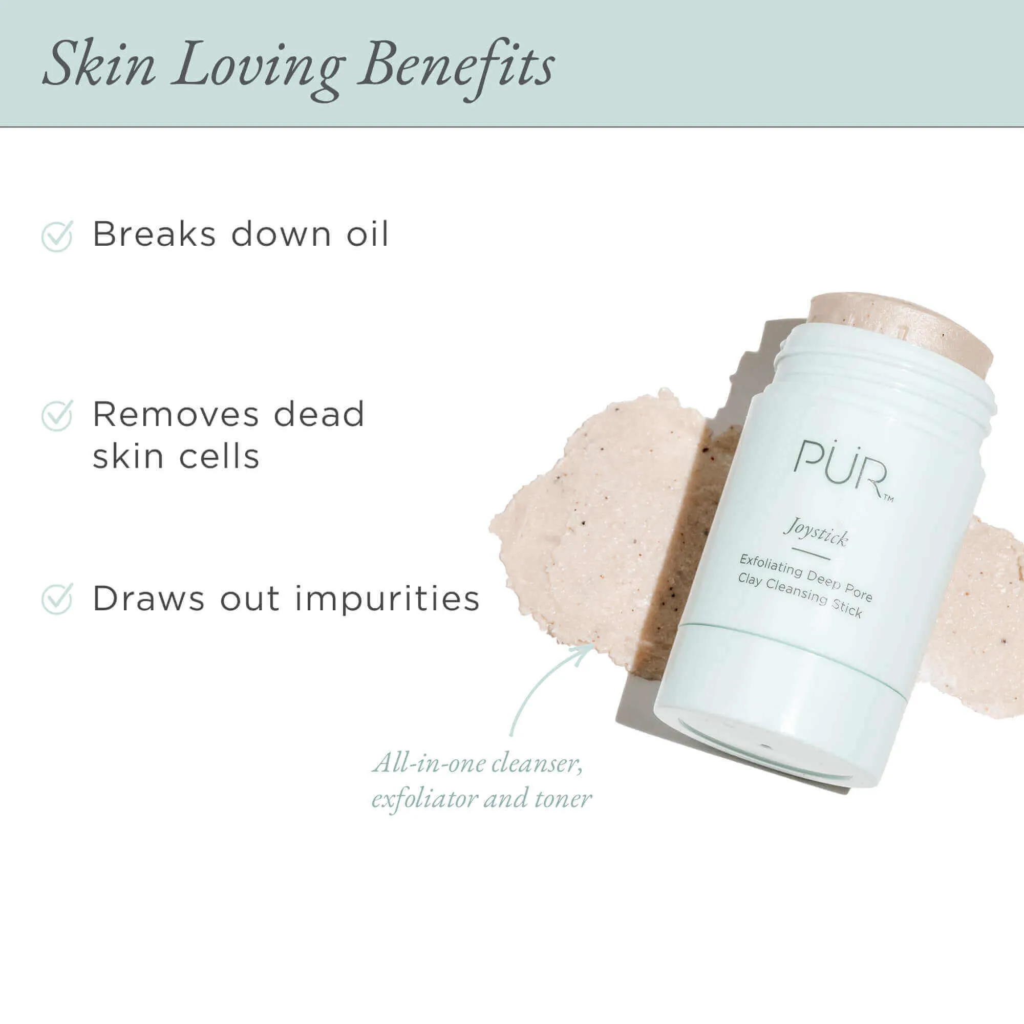 Joystick Exfoliating Deep Pore Clay Cleansing Stick