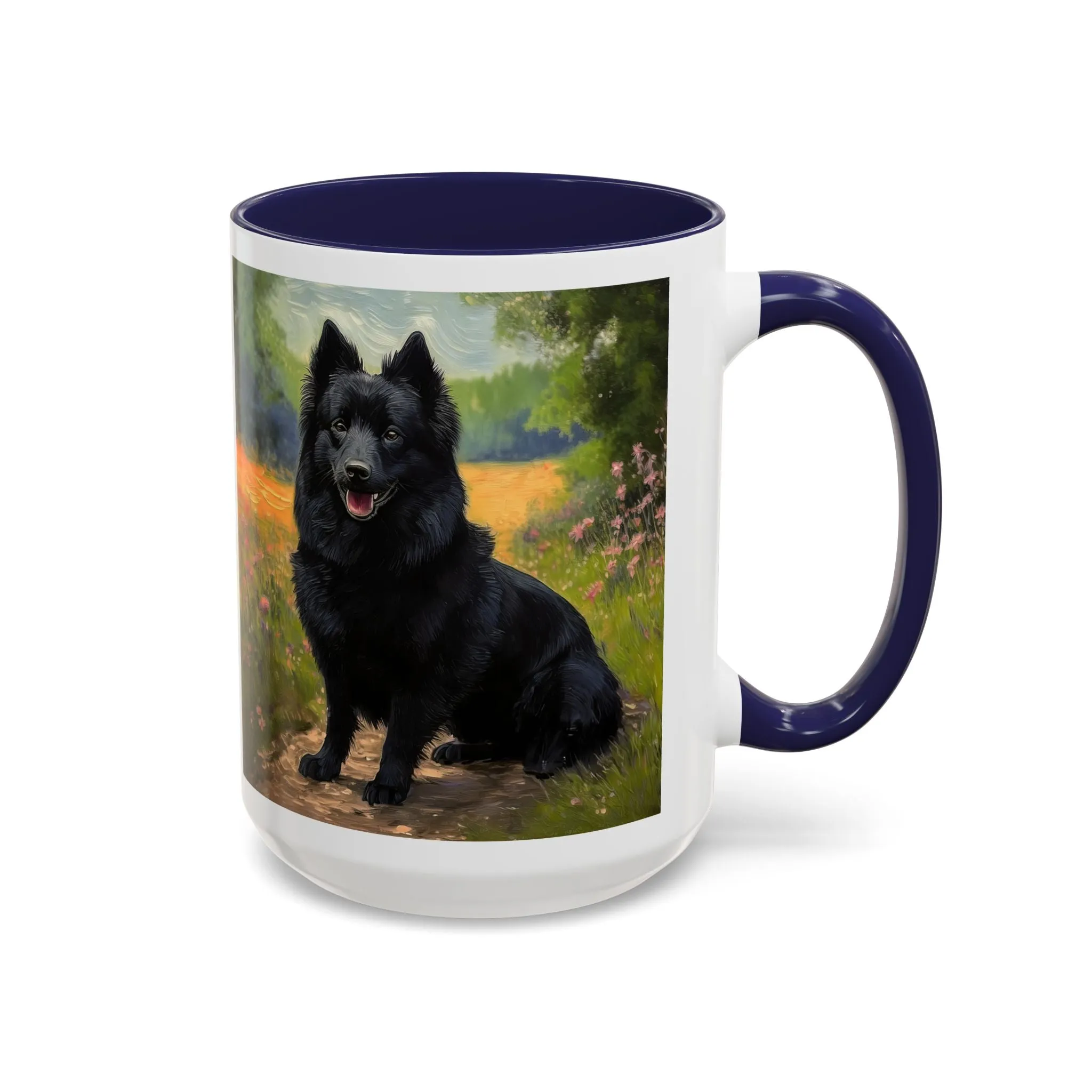 Schipperke  Accent Coffee Mug - 2 sizes  -  Perfect Gift for Dog Lovers