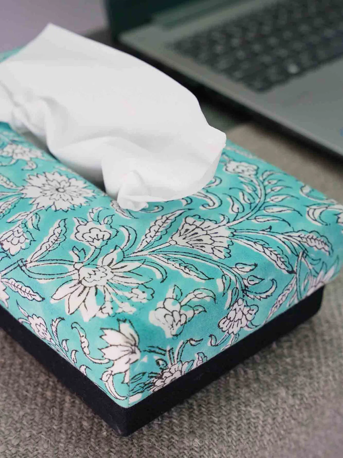 Skies Hand Woven Tissue Box