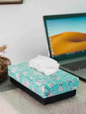 Skies Hand Woven Tissue Box