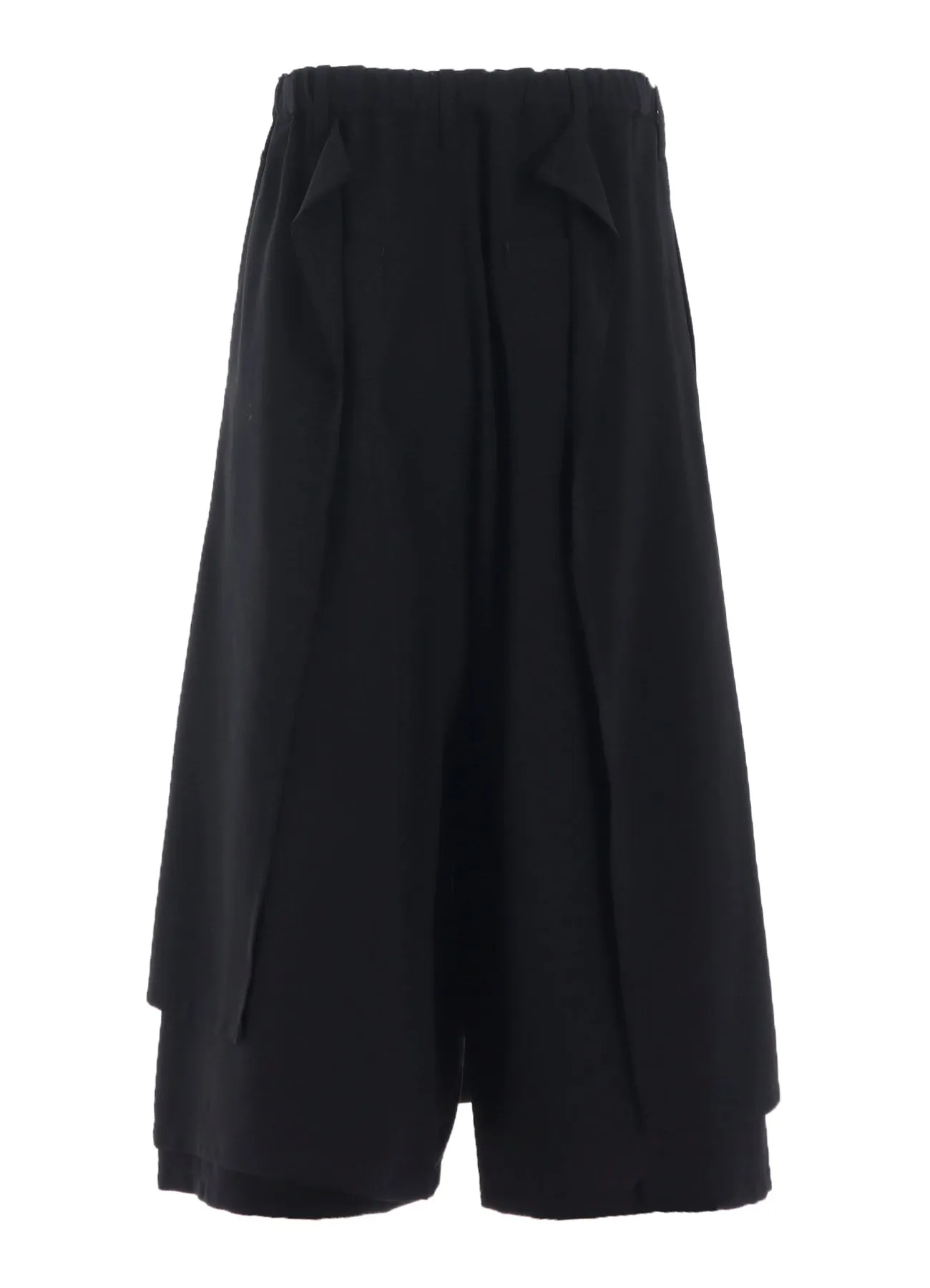WOOL GAUZE WRAP PANTS